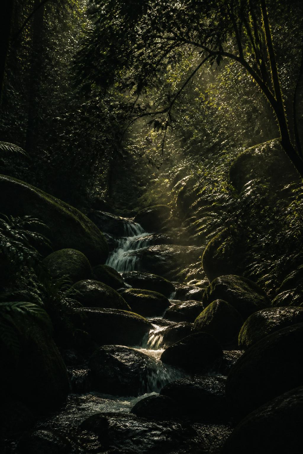 Monsoon stream in the Western Ghats