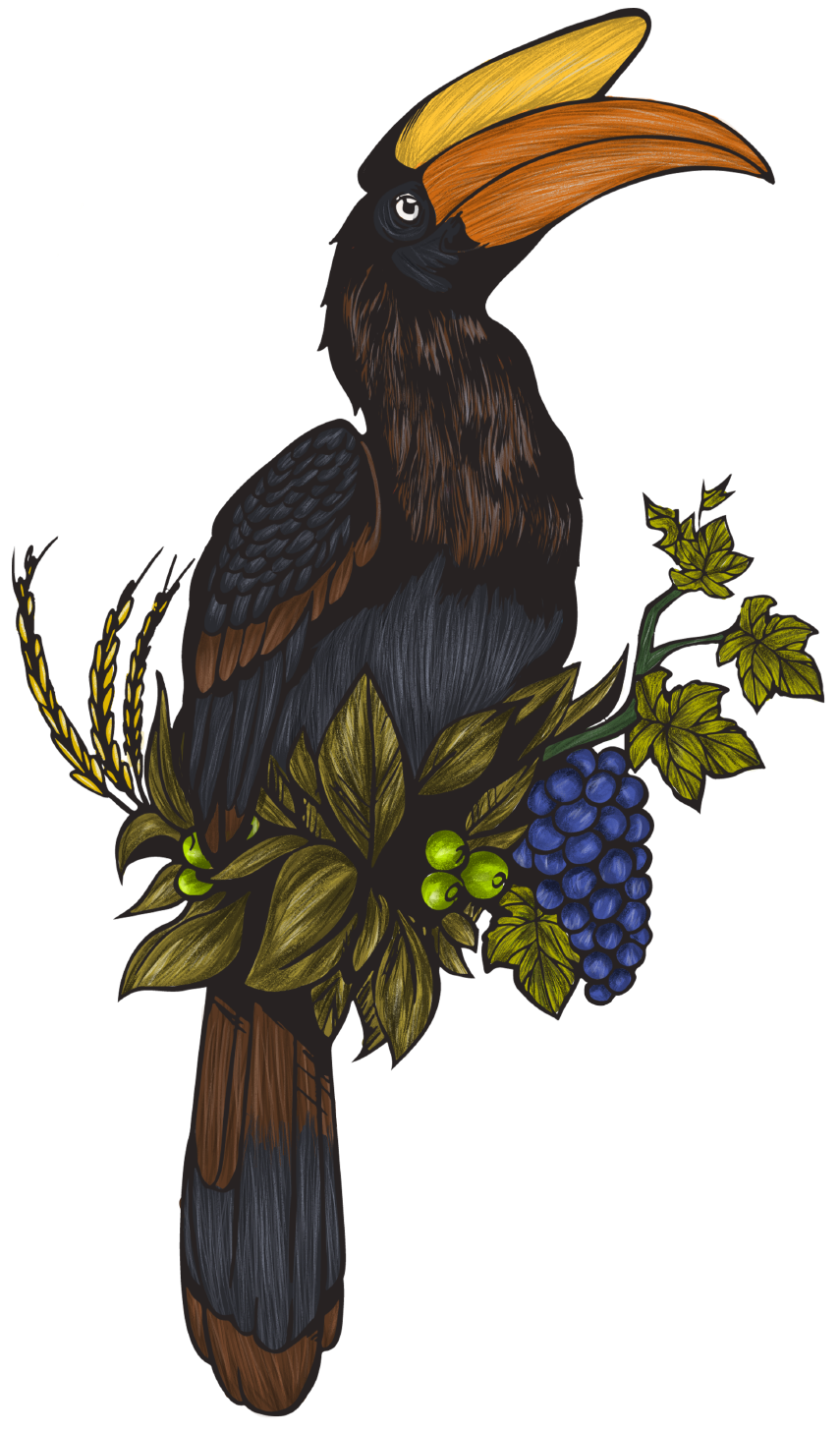 Great Hornbill — VEZHAMBAL emblem